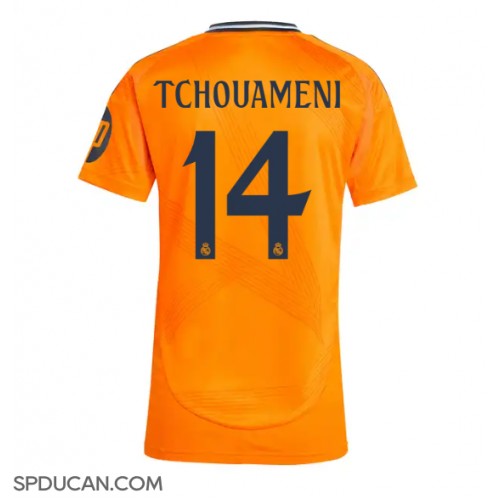 Zenski Nogometni Dres Real Madrid Aurelien Tchouameni #14 Gostujuci 2024-25 Kratak Rukav